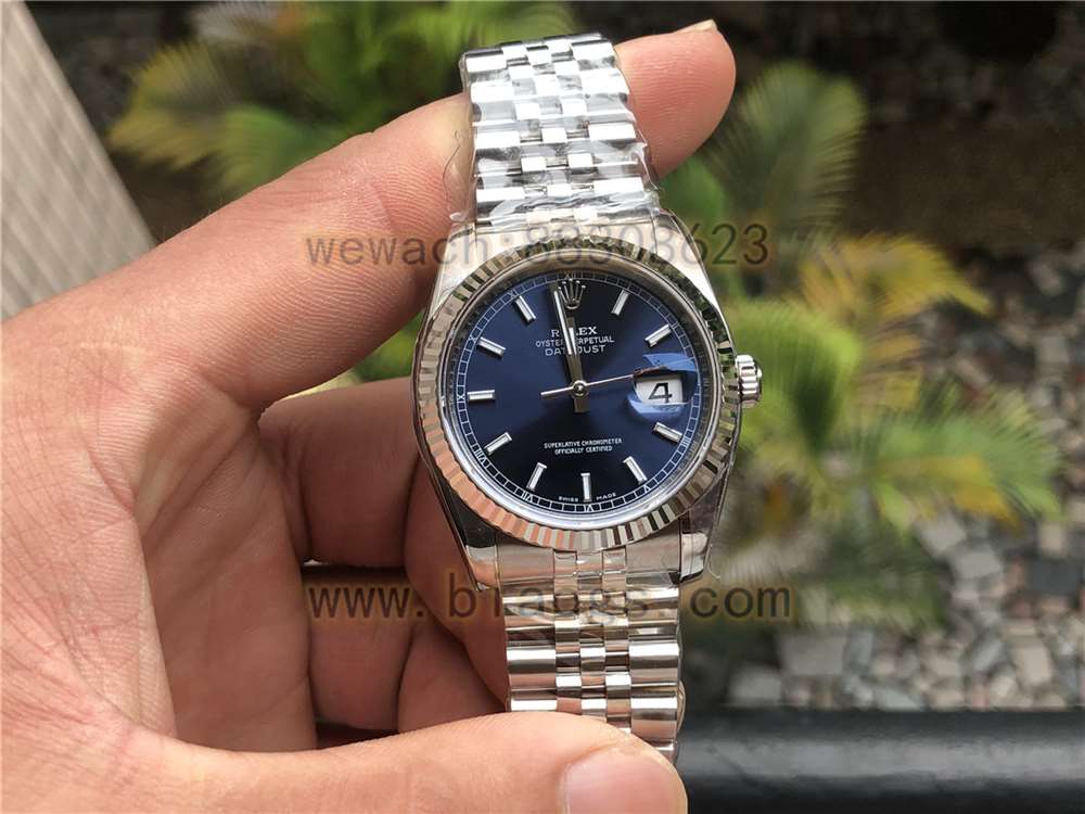 AR厂劳力士V3版日志116234蓝盘复刻表做工评测-实拍展示