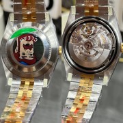 C/Clean Factory Rolex Datejust Series/41mm Gold Black Diamond Face