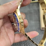C/Clean Factory Rolex Full Gold Blue Ghost/41mm Full Gold Blue Submariner