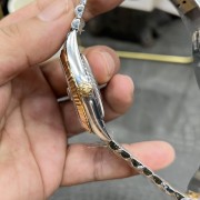 C/Clean Factory Rolex Datejust Series/41mm Gold Black Diamond Face