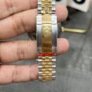 C/Clean Factory Rolex Datejust Series/41mm Gold Black Diamond Face