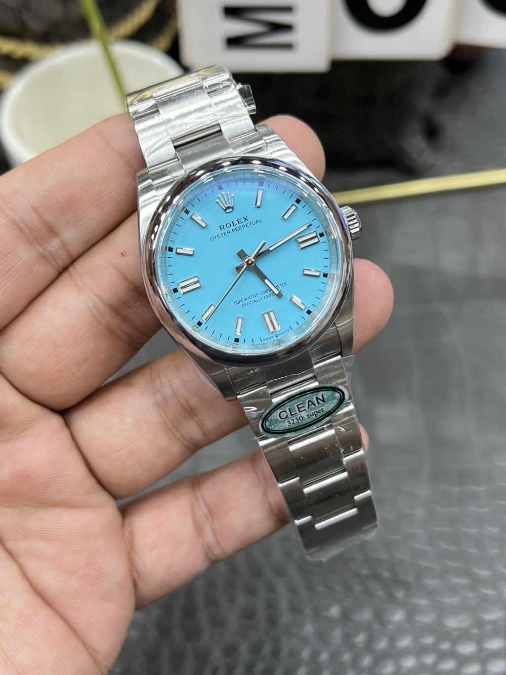 C/Clean Factory Rolex Oyster Perpetual Series/36mm Blue Dial/Equipped with Shanghai 3230  第2张