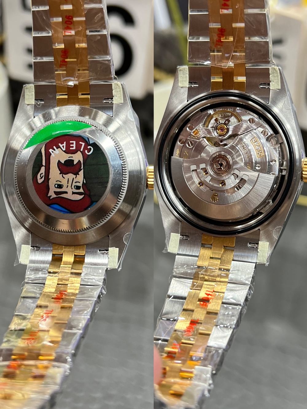 C/Clean Factory Rolex Datejust Series/41mm Gold Black Diamond Face  第7张