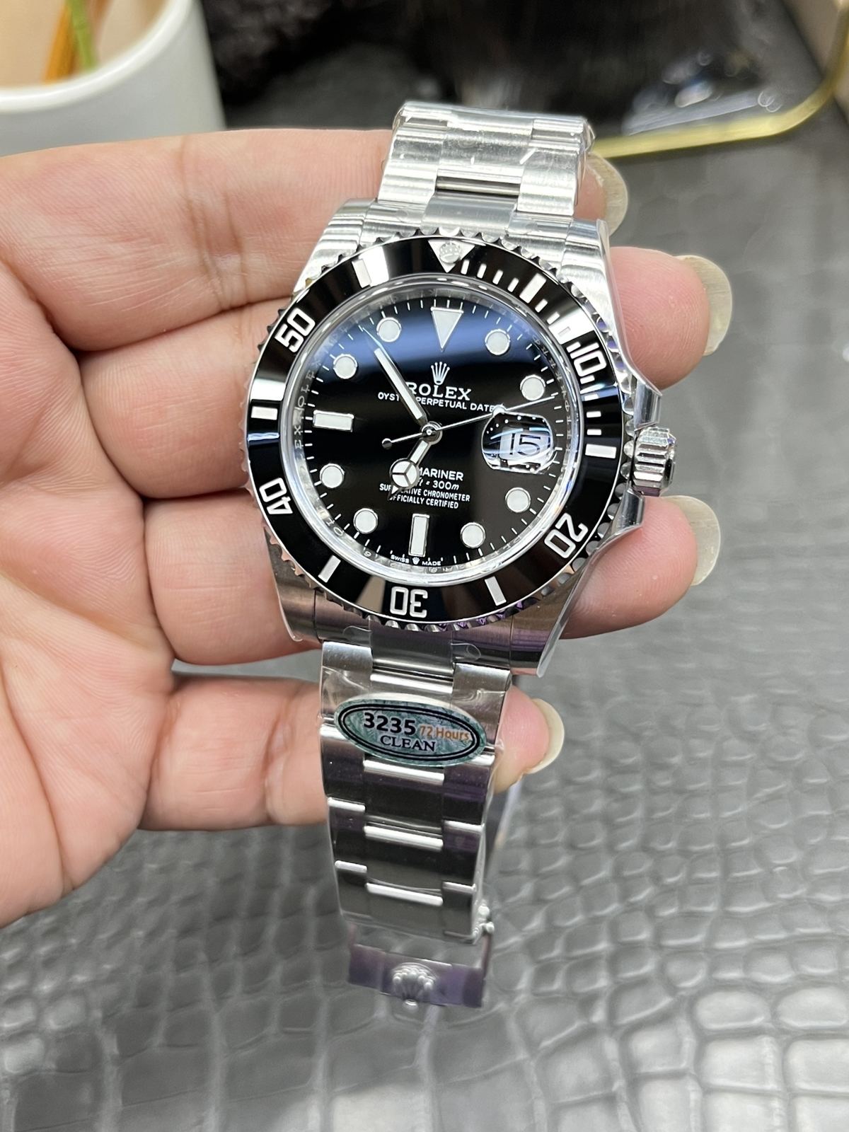 C/Clean Factory Rolex Submariner/41mm Black Submariner  第2张
