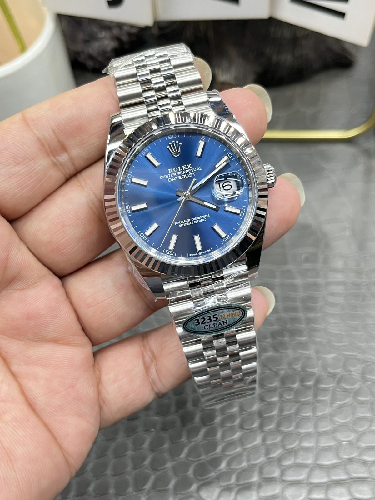 C/Clean Factory Rolex Datejust series/41mm Blue Datejust  第3张