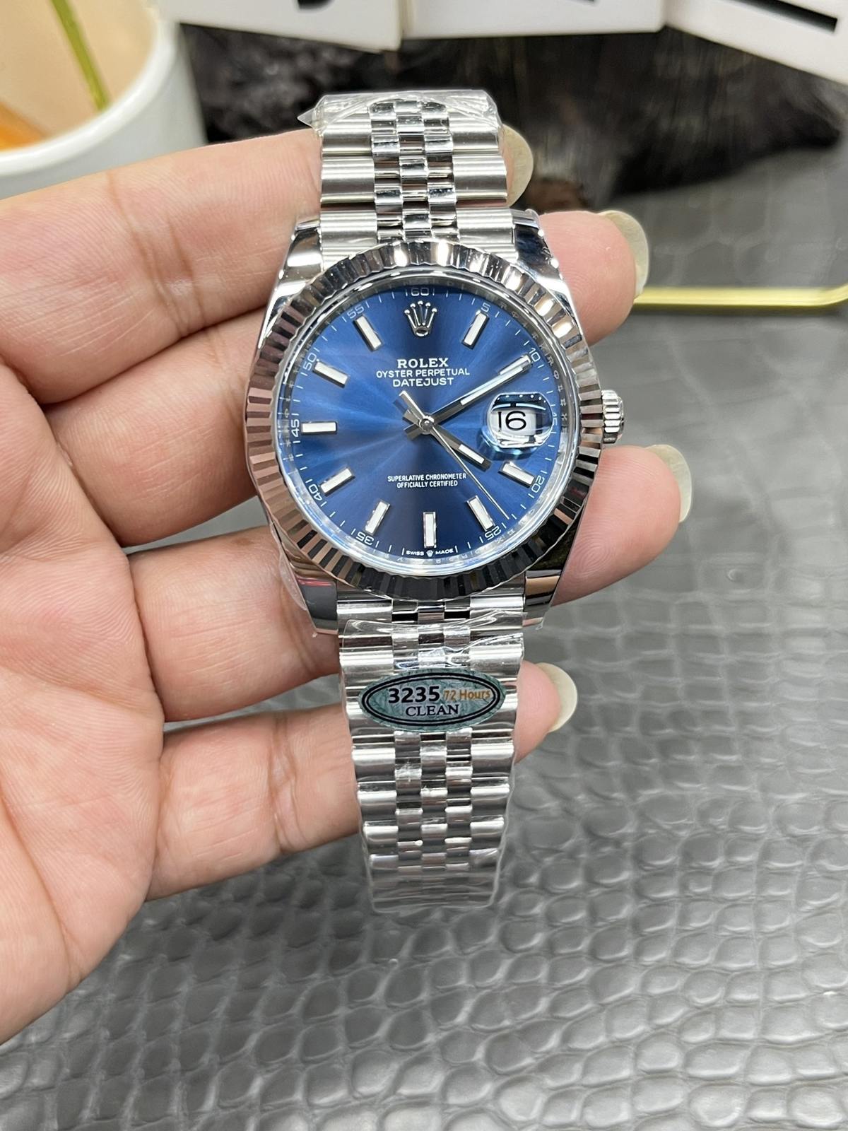 C/Clean Factory Rolex Datejust series/41mm Blue Datejust  第1张