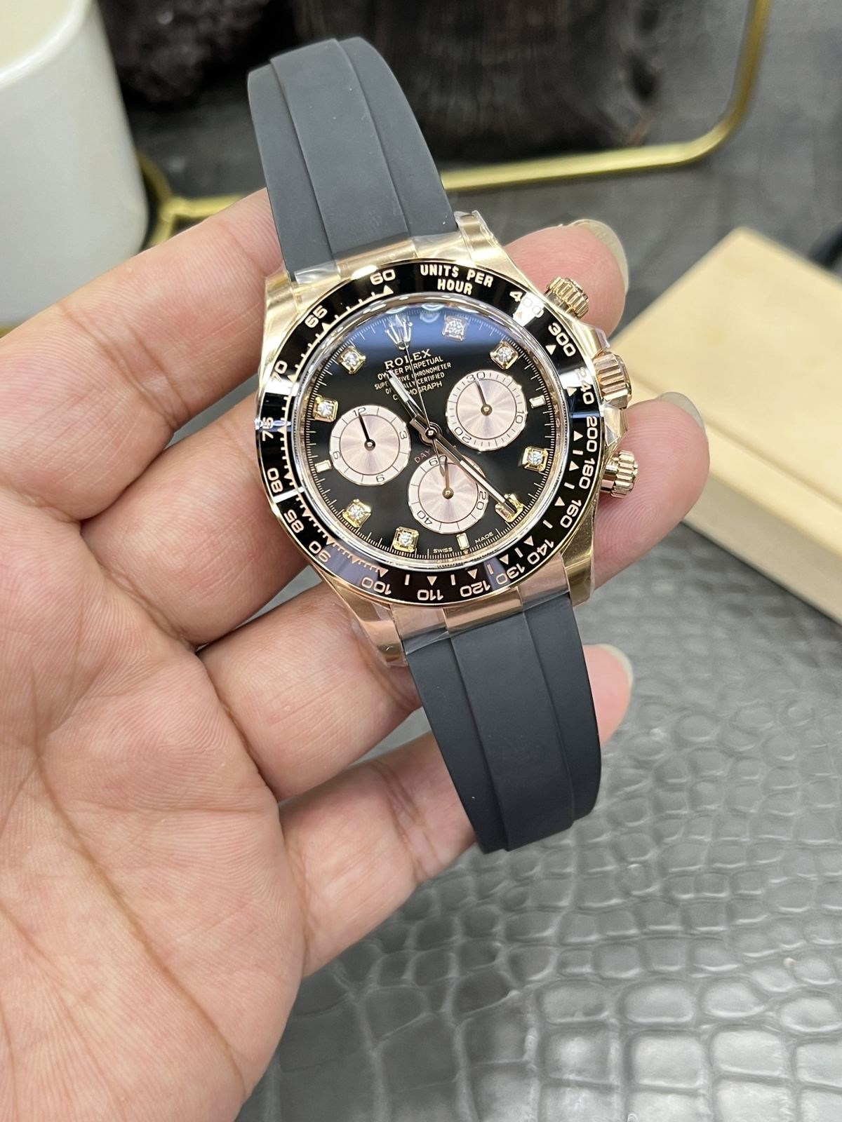 C/Clean Factory Rolex Daytona Series/40mm Rose Gold Diamond Dial  第3张