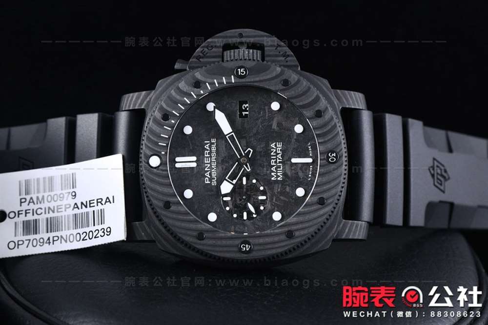 VS厂沛纳海PAM979会一眼假吗?VS厂沛纳海979全碳纤维复刻表评测 第13张