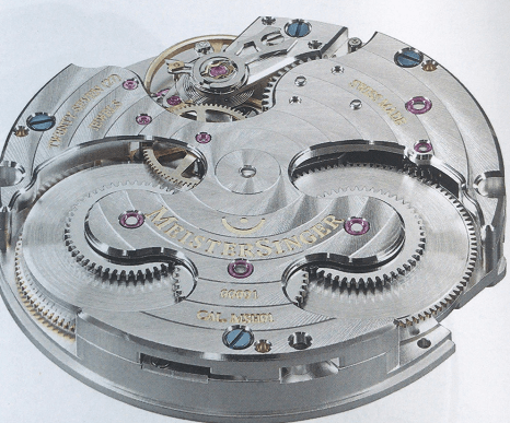 Meistersinger该机芯可不间断运行五天