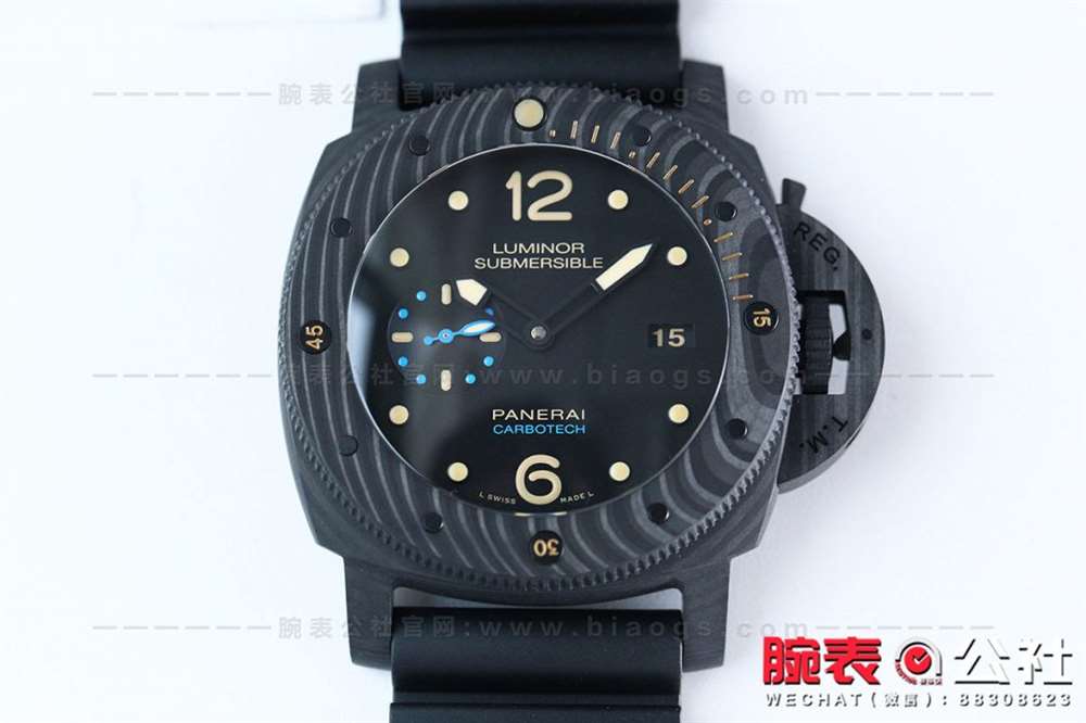 硬汉专属完美乱真:VS厂沛纳海616碳纤维复刻表评测 第3张