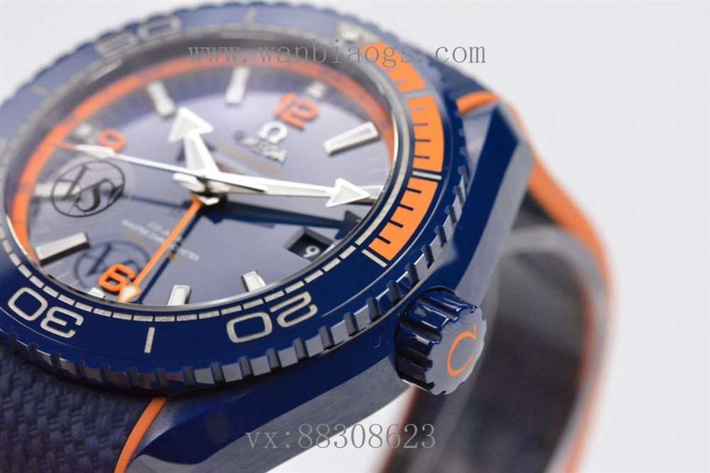 VS厂欧米茄海洋宇宙碧海之蓝-一体蓝陶瓷腕表