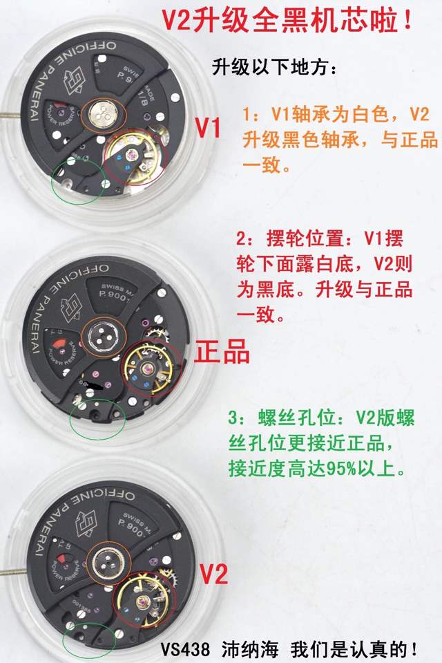 VS厂V2版沛纳海438腕表—P.9001机芯解析 第4张