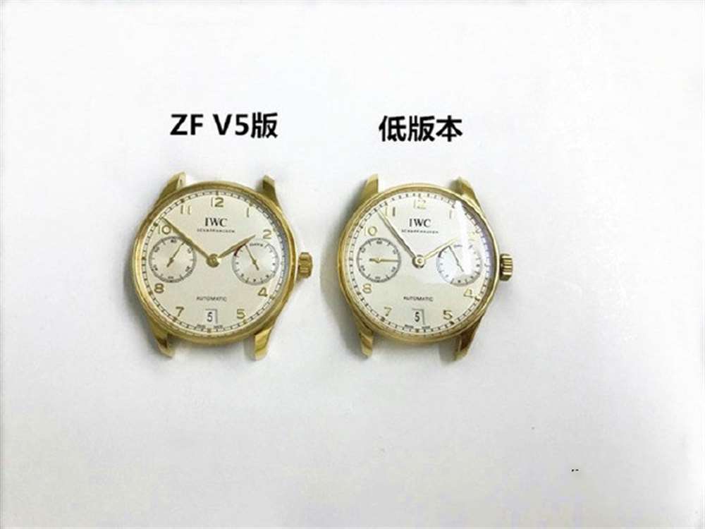 ZF厂万国V5葡七黄金版对比低版本有什么区别? 第1张