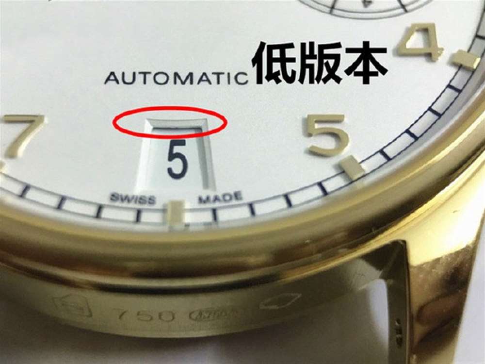 ZF厂万国V5葡七黄金版对比低版本有什么区别? 第7张