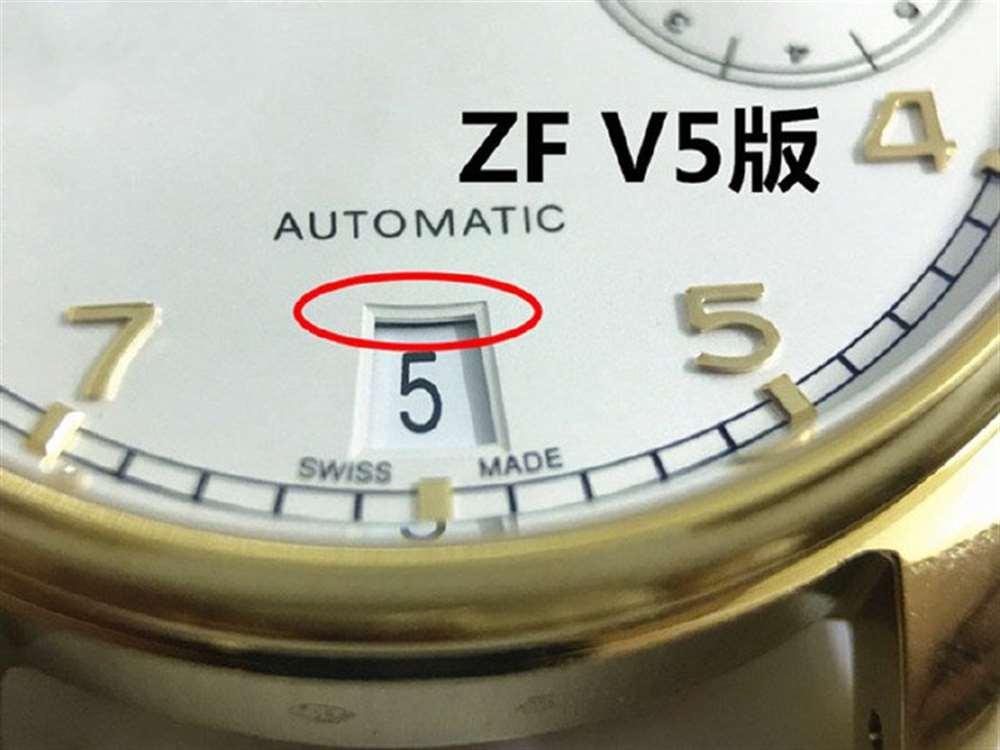 ZF厂万国V5葡七黄金版对比低版本有什么区别? 第8张