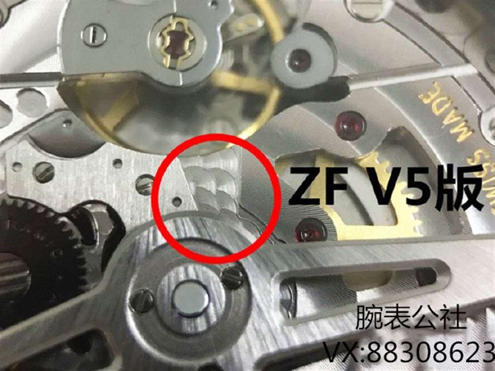 ZF厂万国V5葡七黄金版对比低版本有什么区别? 第12张