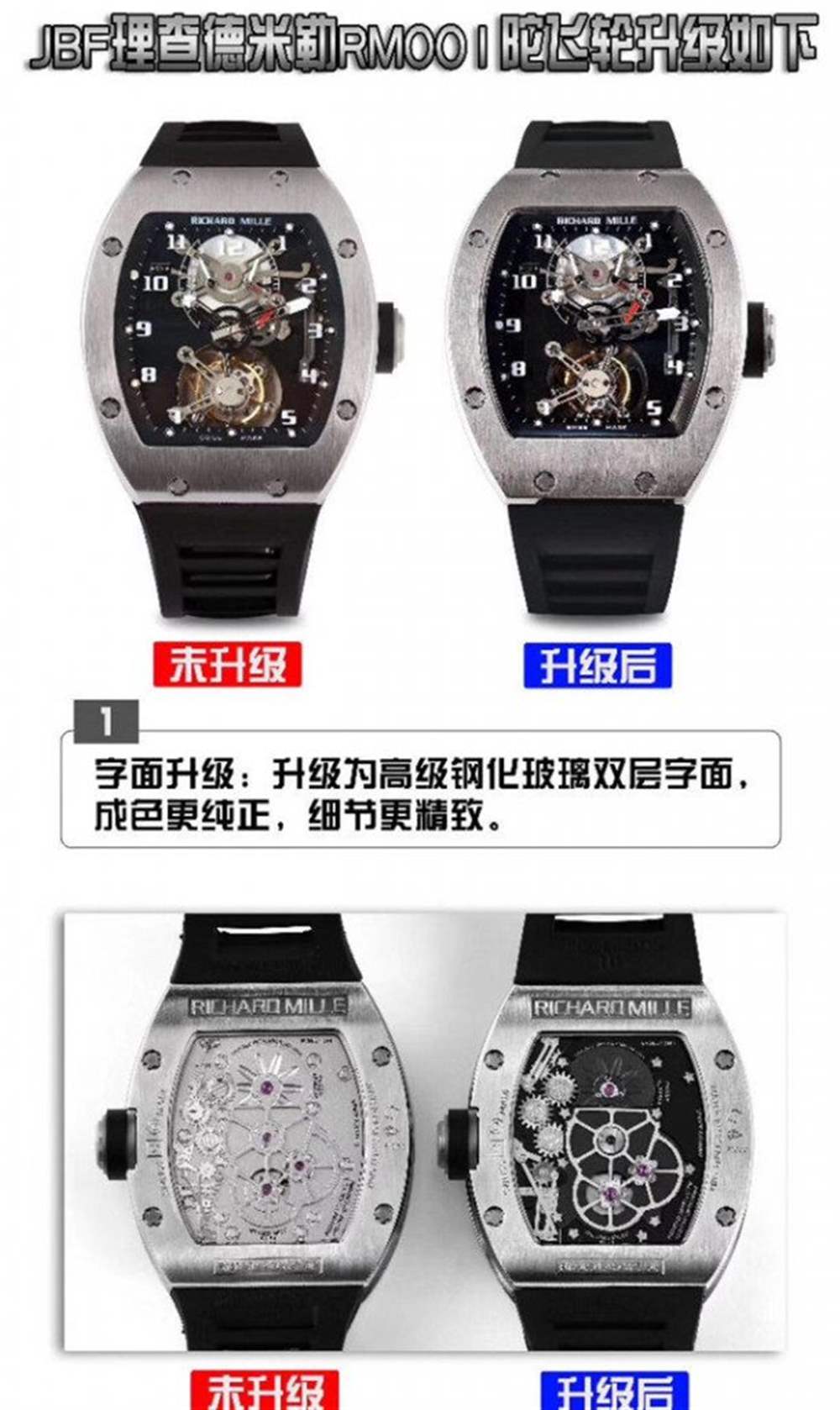 JB厂罗杰杜彼RM001真陀飞轮腕表升级解读 第1张
