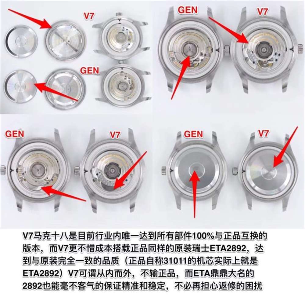 V7厂万国马克十八小王子对比评测,有破绽吗? 第9张