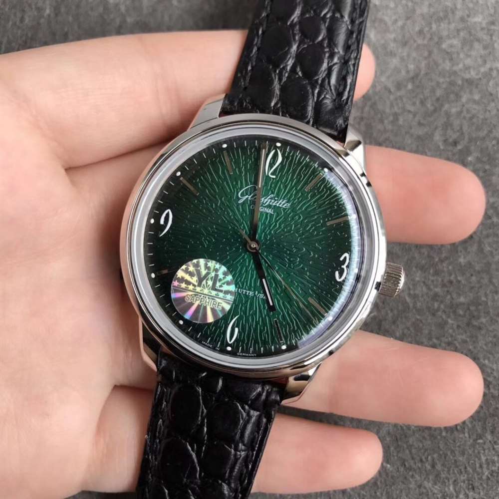 YL厂格拉苏蒂复古绿60年代复刻表做工评测-德系复古手表  第1张