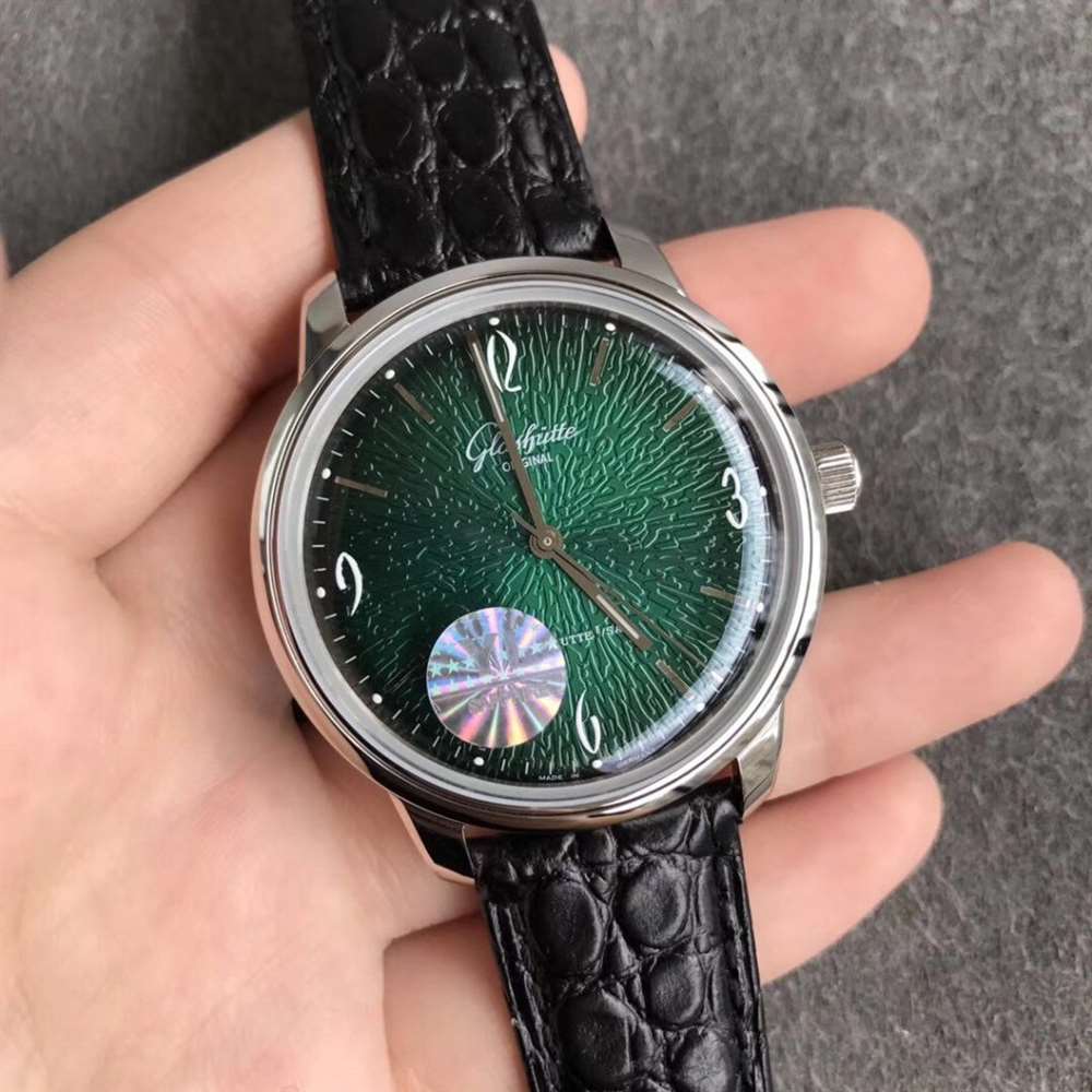 YL厂格拉苏蒂复古绿60年代复刻表做工评测-德系复古手表  第5张
