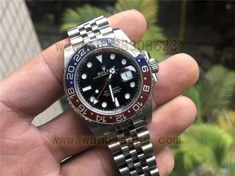 GM厂劳力士格林尼治GMT红蓝可乐圈V3版复刻表深度解解析-实拍展示 第3张