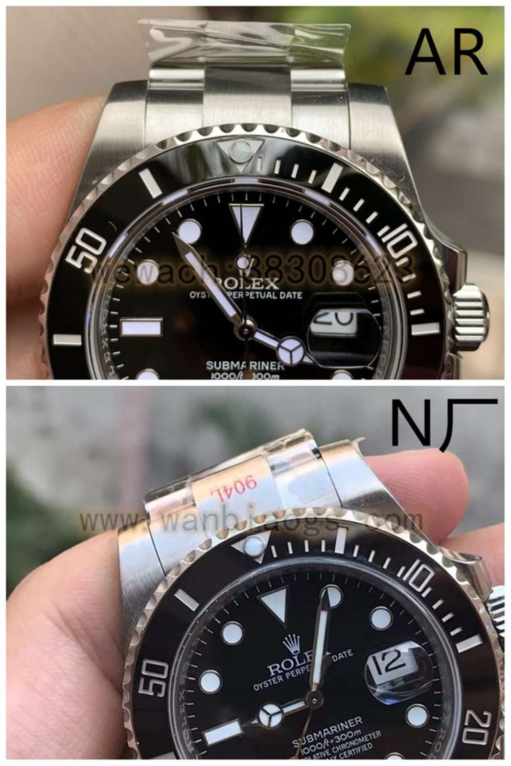 N厂劳力士N10版黑鬼对比AR厂V3版黑水鬼哪个更强? 第2张