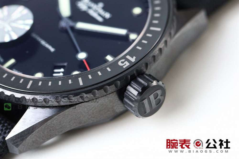 GF厂宝珀五十噚5000「深潜器蓝面陶瓷」腕表做工评测 第19张