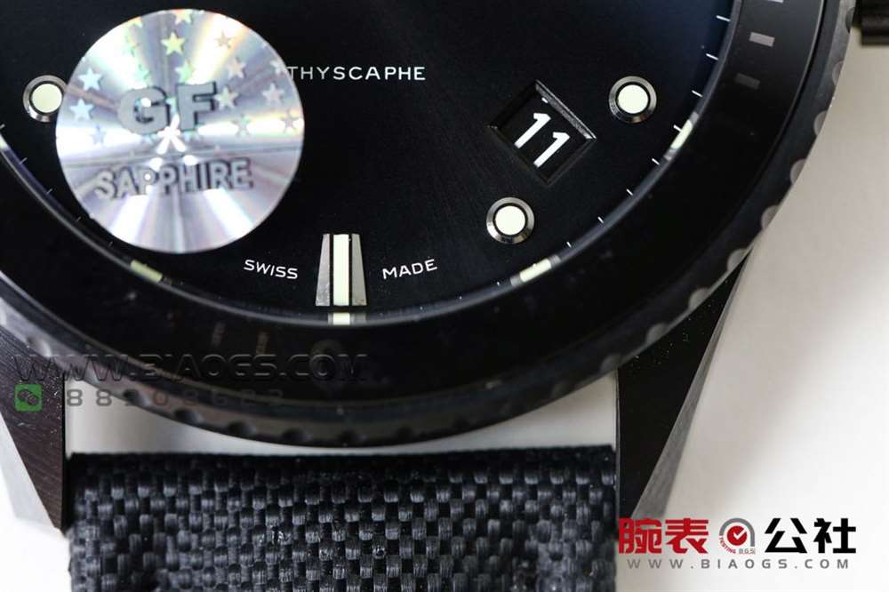 GF厂宝珀五十噚5000「深潜器蓝面陶瓷」腕表做工评测 第27张