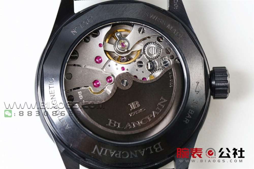 GF厂宝珀五十噚5000「深潜器蓝面陶瓷」腕表做工评测 第31张