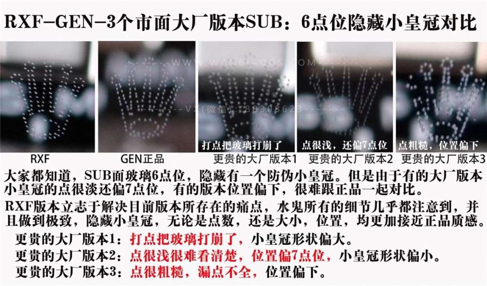 RXF厂SUB黑水鬼震撼来袭-对比正品以及市面版本深度评测 第13张