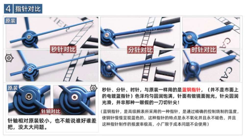 V9厂卡地亚坦克Citizen.9015机芯对比正品评测 第5张