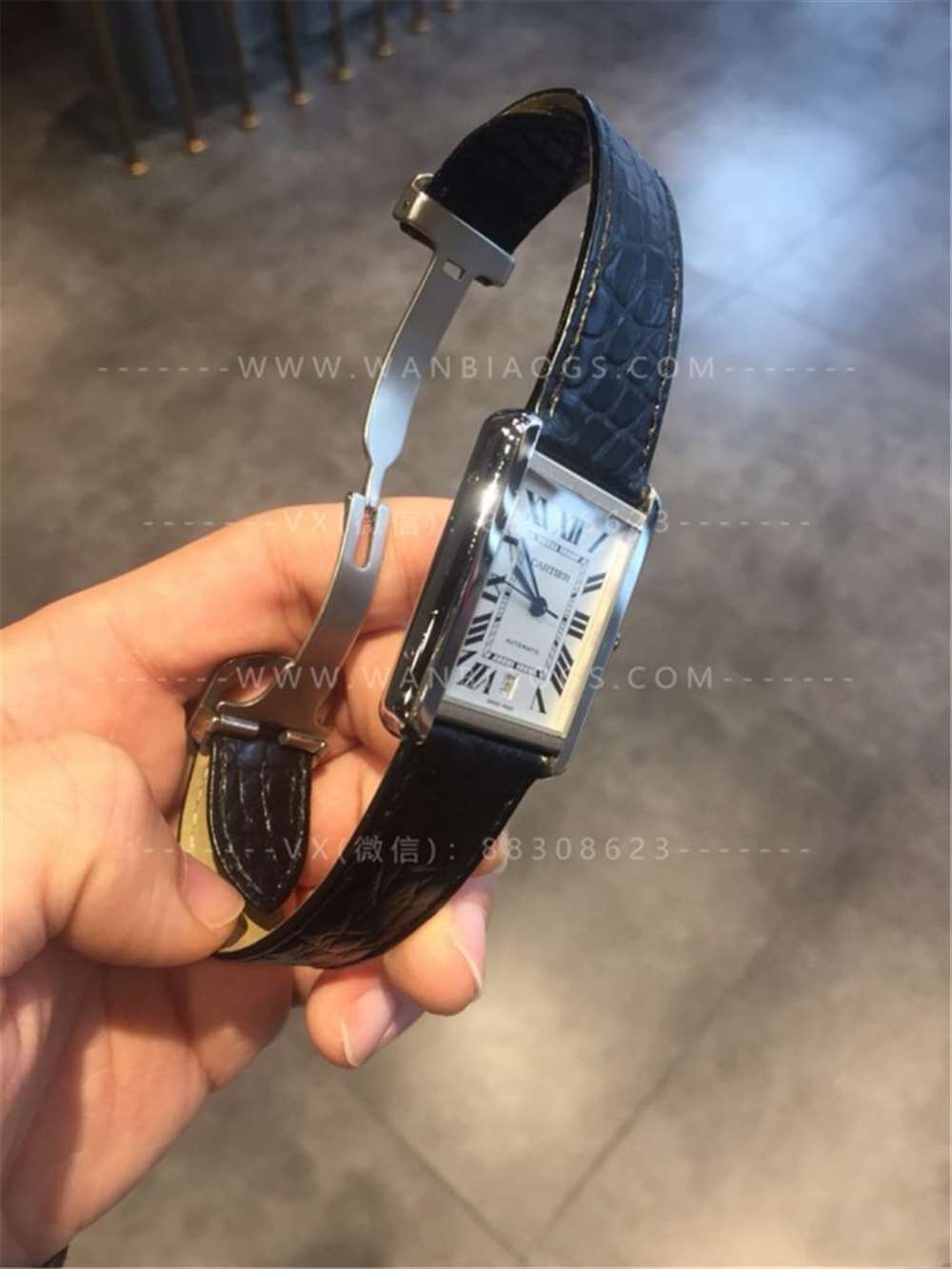 V9厂卡地亚坦克Citizen.9015机芯对比正品评测 第10张