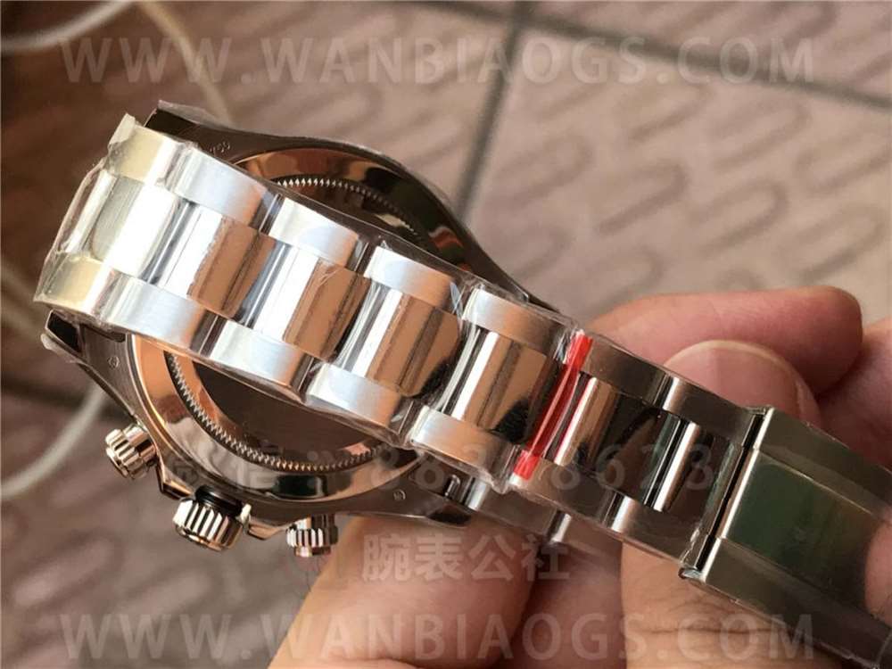 N厂劳力士4130迪通拿116509「黑盘红针」腕表做工评测-双十一现货实拍 第6张