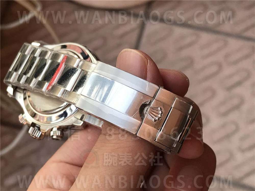 N厂劳力士4130迪通拿116509「黑盘红针」腕表做工评测-双十一现货实拍 第18张