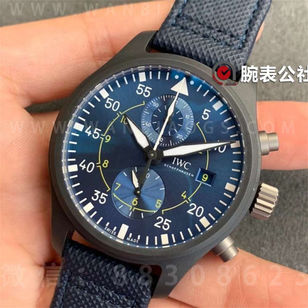 ZF厂万国飞行员系列「蓝天使特别版」计时腕表做工评测  第3张