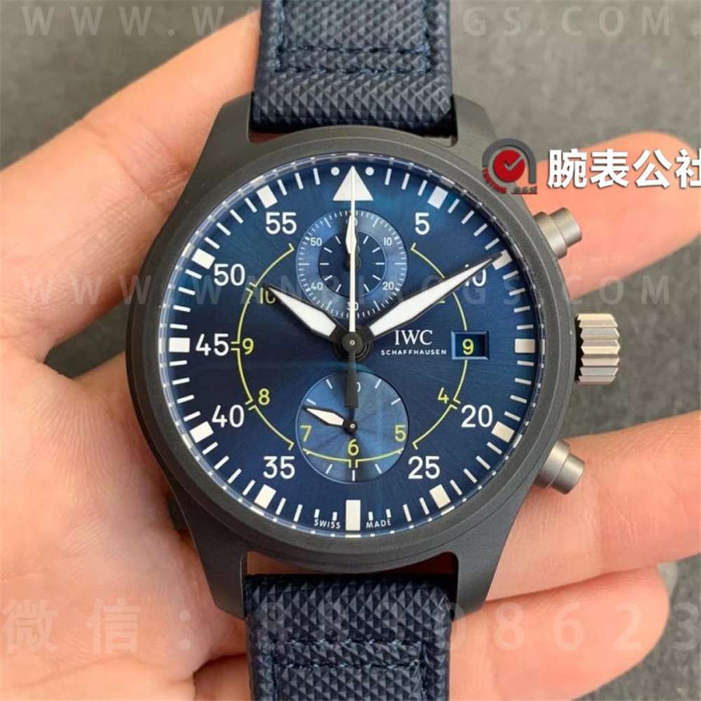 ZF厂万国飞行员系列「蓝天使特别版」计时腕表做工评测  第4张