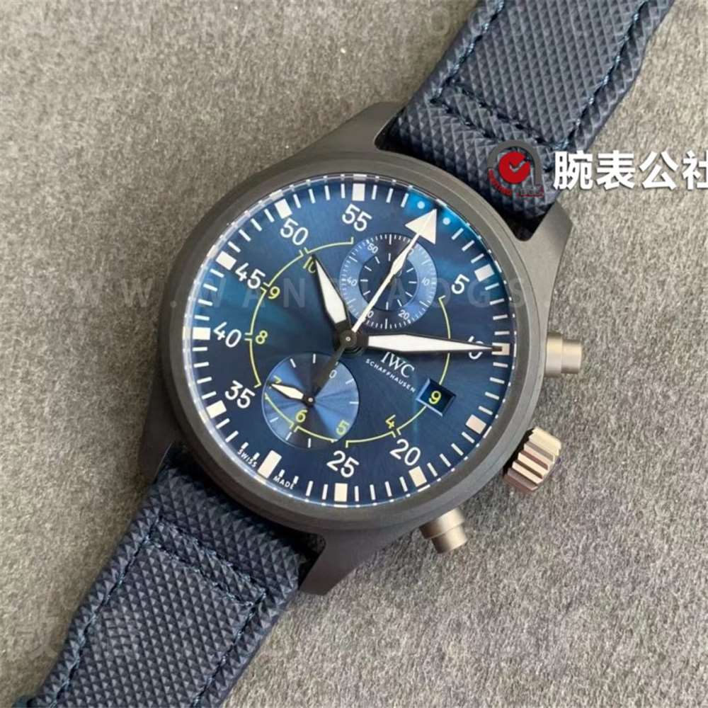ZF厂万国飞行员系列「蓝天使特别版」计时腕表做工评测  第9张
