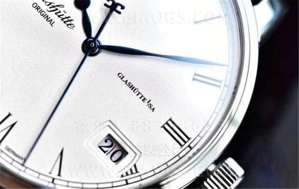 GF厂格拉苏蒂原创议员大日历月相腕表做工评测  第22张