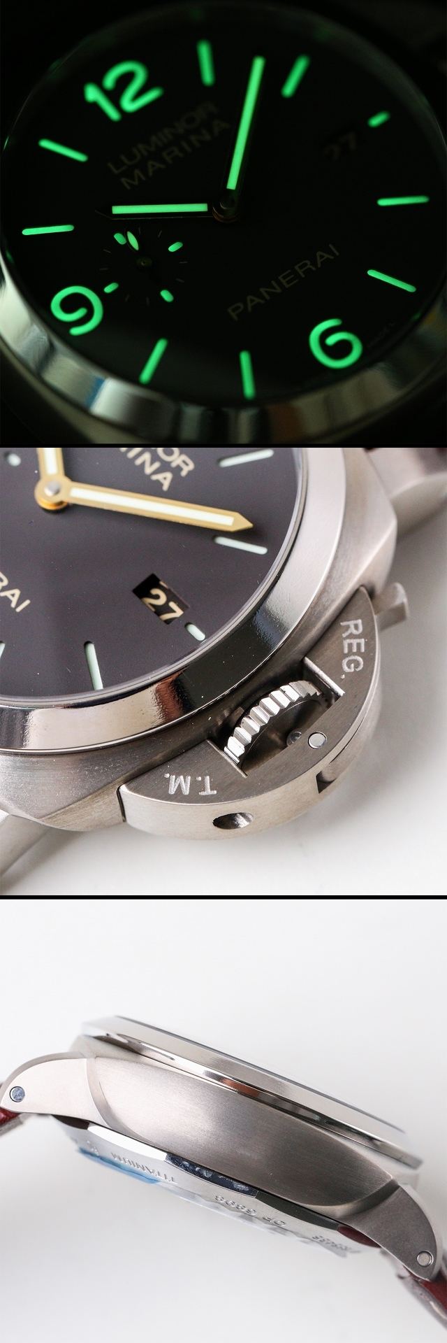 vs厂沛纳海PAM351钛金属自动上链机械腕表赏析 第3张
