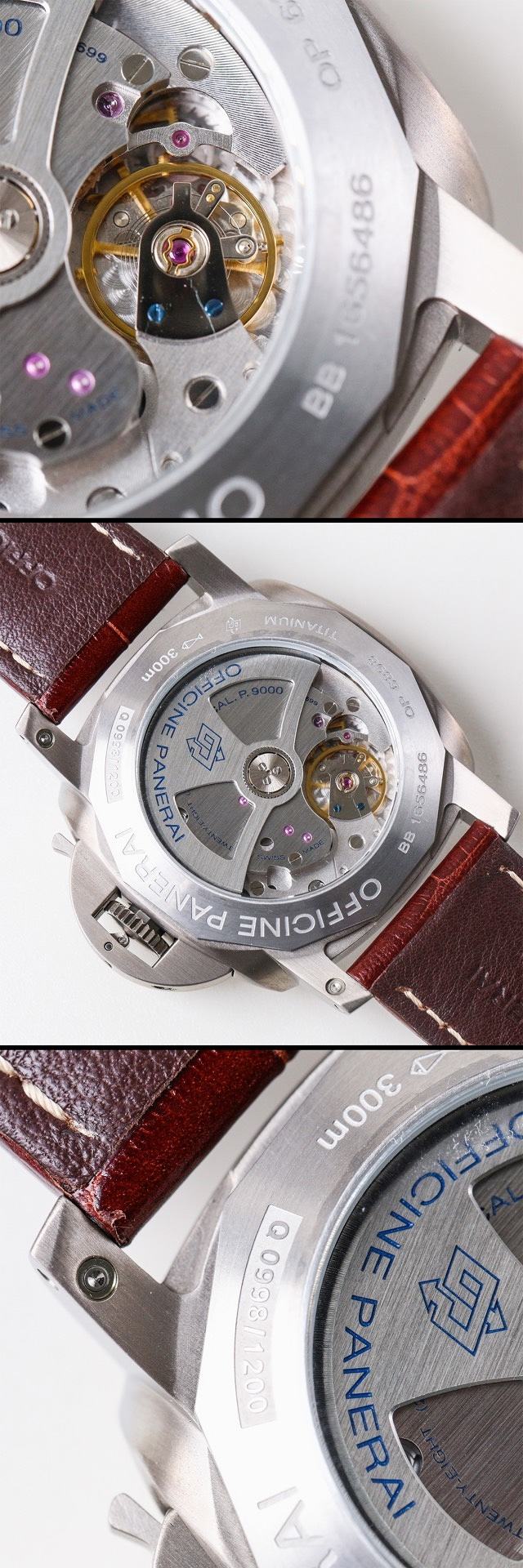 vs厂沛纳海PAM351钛金属自动上链机械腕表赏析 第4张