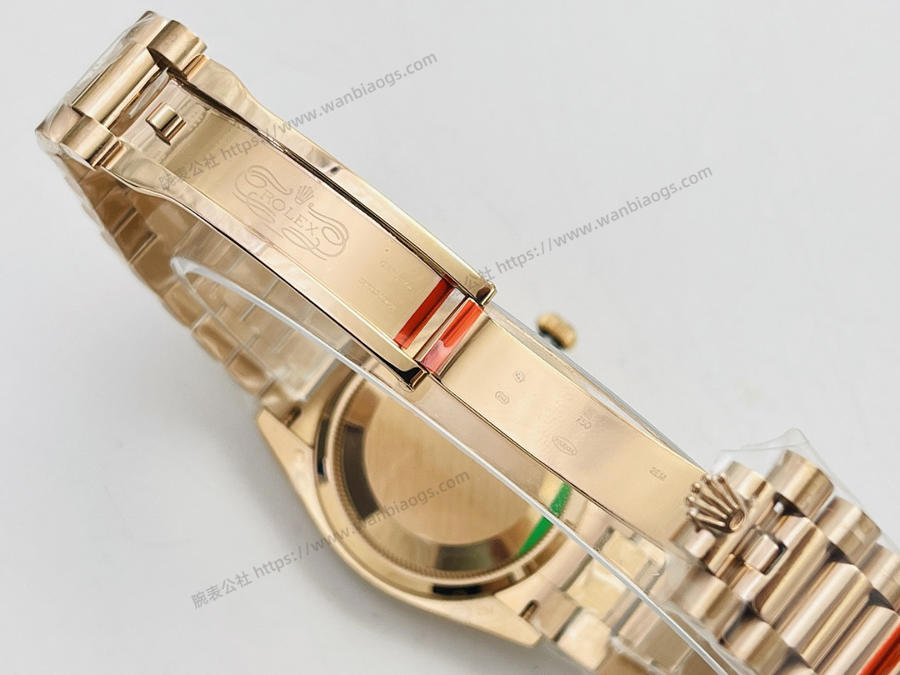 EW厂劳力士Rolex星期日志型40mm系列3255机芯(18K镶钻白盘)腕表赏析 第8张