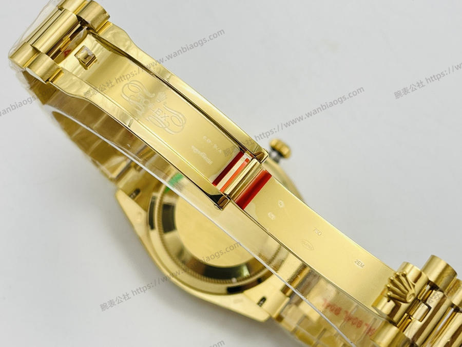 EW厂劳力士Rolex星期日志型40mm系列3255机芯(18K镶钻绿盘)腕表赏析  第8张