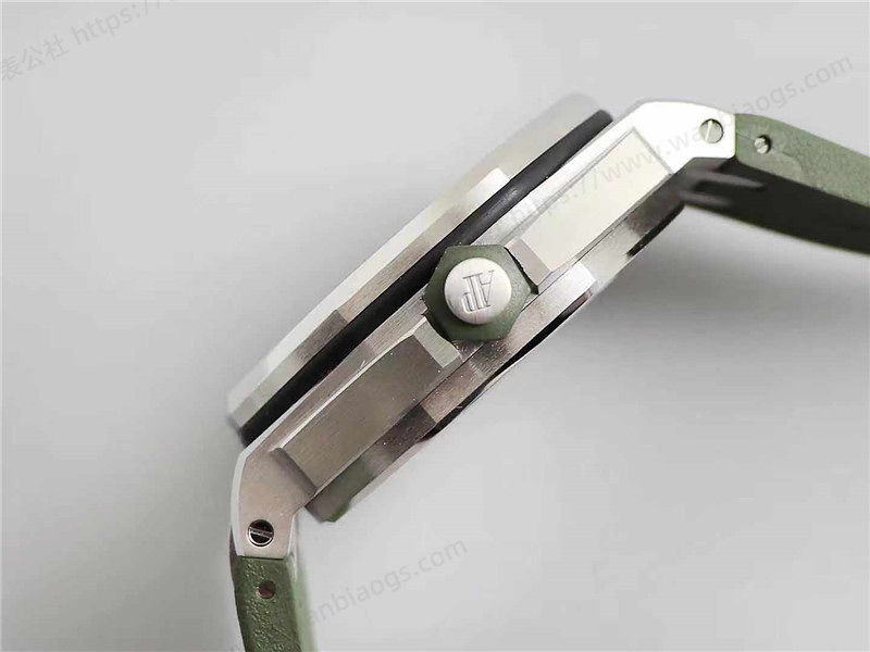 JF厂爱彼AP15710ST军绿色皇家橡树离岸腕表评测 第4张
