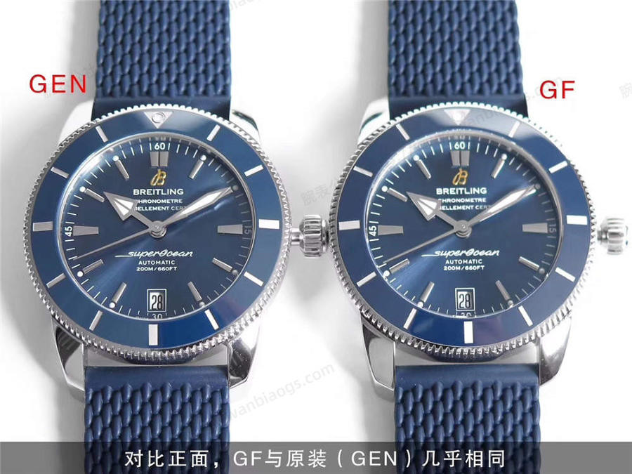 GF厂百年灵超级海洋文化系列二代真假对比评测 第5张