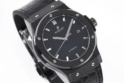 GS厂宇舶HUBLOT经典融合CLASSIC FUSION系列(黑盘)陶瓷腕表评测