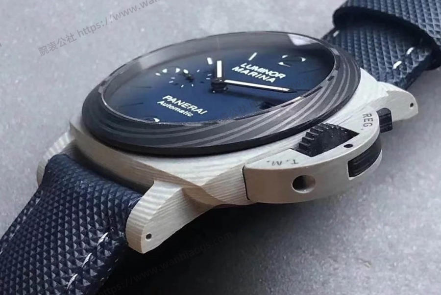 VS厂沛纳海PAM01663（烟熏蓝盘）碳纤维材腕表评测  第3张