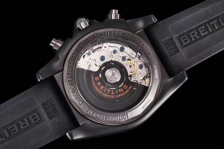 GF厂百年灵机械计时系列黑鹰腕表评测  第5张