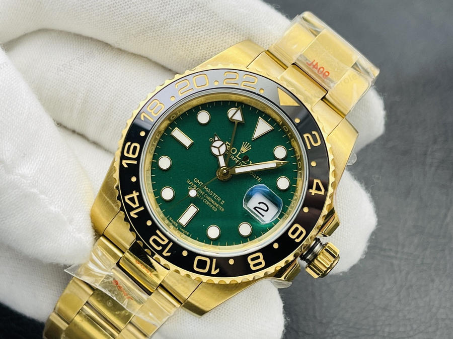 VRS厂劳力士Rolex格林尼治ll升级版126710(金色绿盘)腕表赏析 第2张