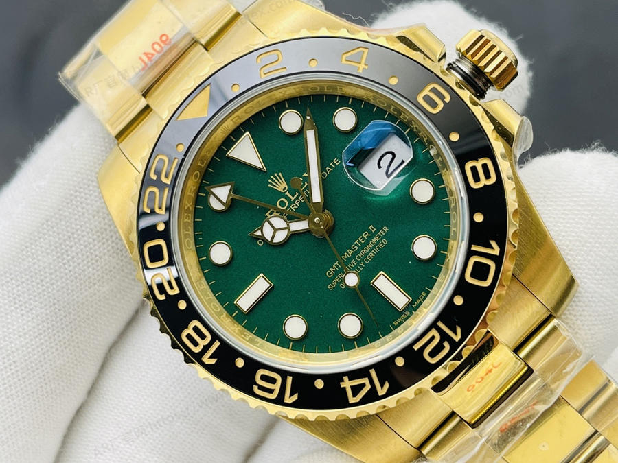 VRS厂劳力士Rolex格林尼治ll升级版126710(金色绿盘)腕表赏析 第3张
